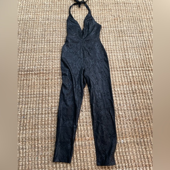 DRESS THE POPULATION Cosmopolitan Emmy jumpsuit Snakeskin xl - Picture 4 of 8